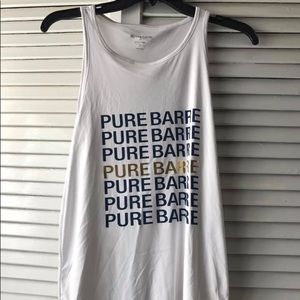 White Pure Barre Tank